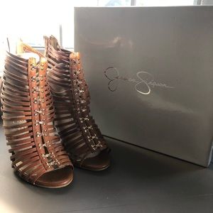 Jessica Simpson Antioni Heals Lt Tan Size 8